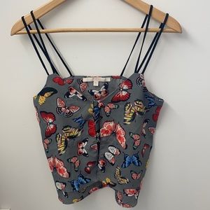 Guess butterfly cami tank